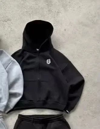 Calça Moletom Bordada Su Jogger Hip Hop Rosa Casual Cintura Elástica Masculina Americana Marinho Y2K Moeda Berlim Street Estilo Anos 2000