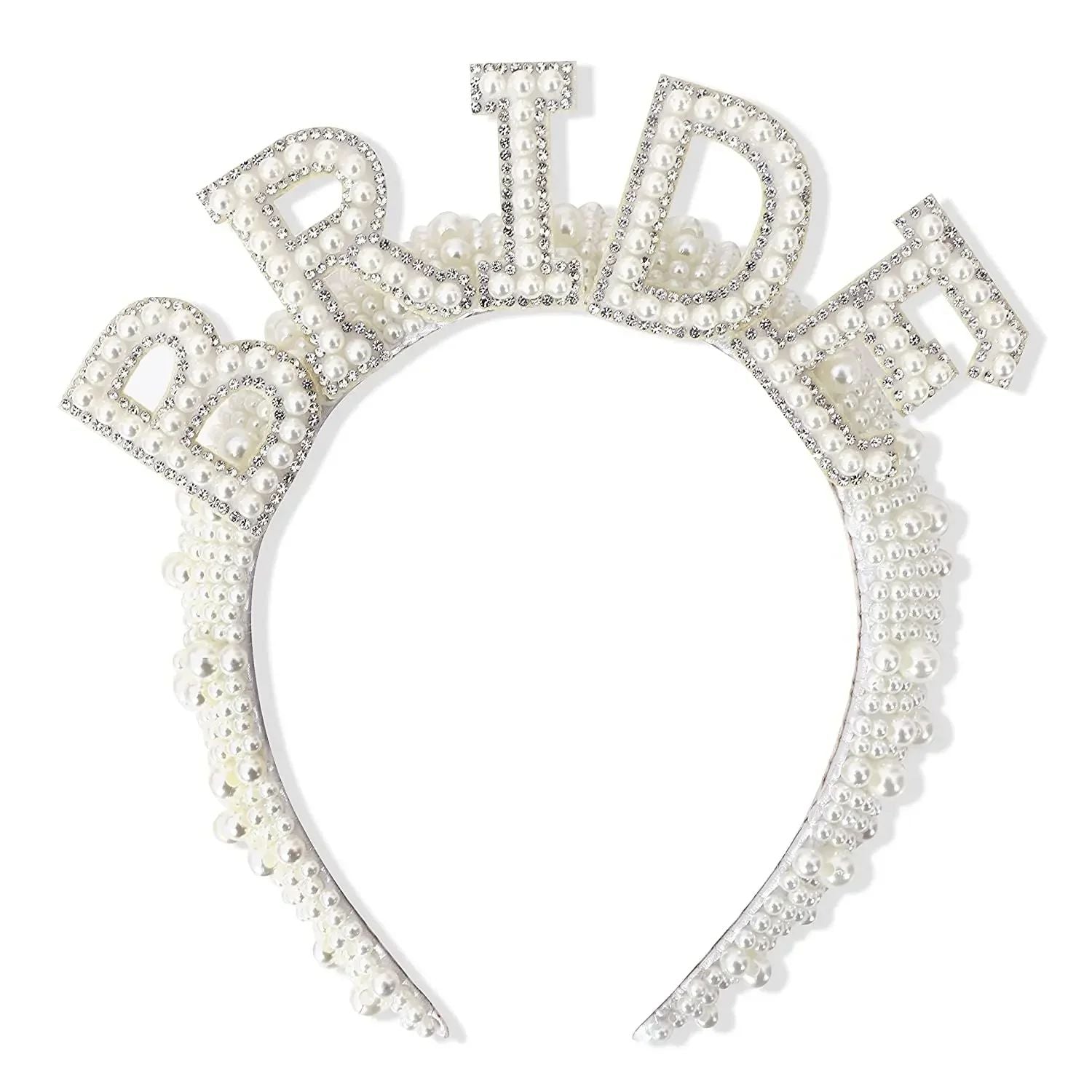 Bride to be Pearl crown Headband Bach Bachelorette hen Party Bridal Shower wedding engagement rehearsal dinner Decoration Gift