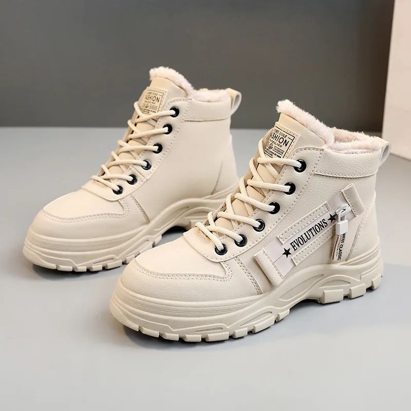 Snow Boots for Women New Casual High-top Warm Sneakers Womens New Platform Ankle Boots Plus Size 45 Zapatillas De Mujer2025
