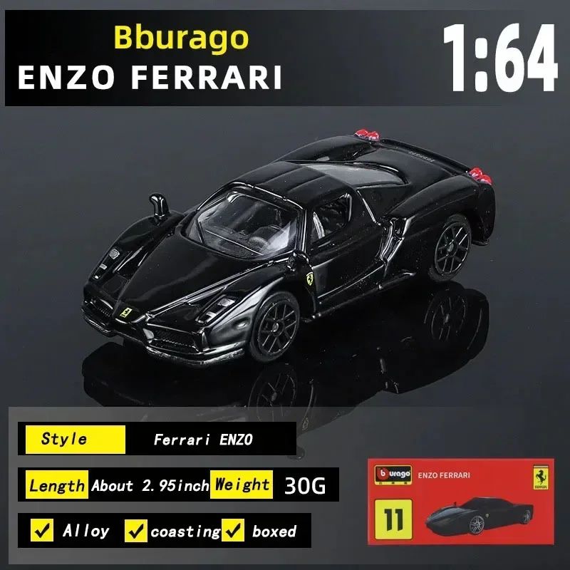 Burago 1:64 Ferrari Series SF90 488P Roma F430 F12 Liga de Carro Modelo Brinquedos Infantis Coleção de Presentes de Férias Modelo de Carro Atacado