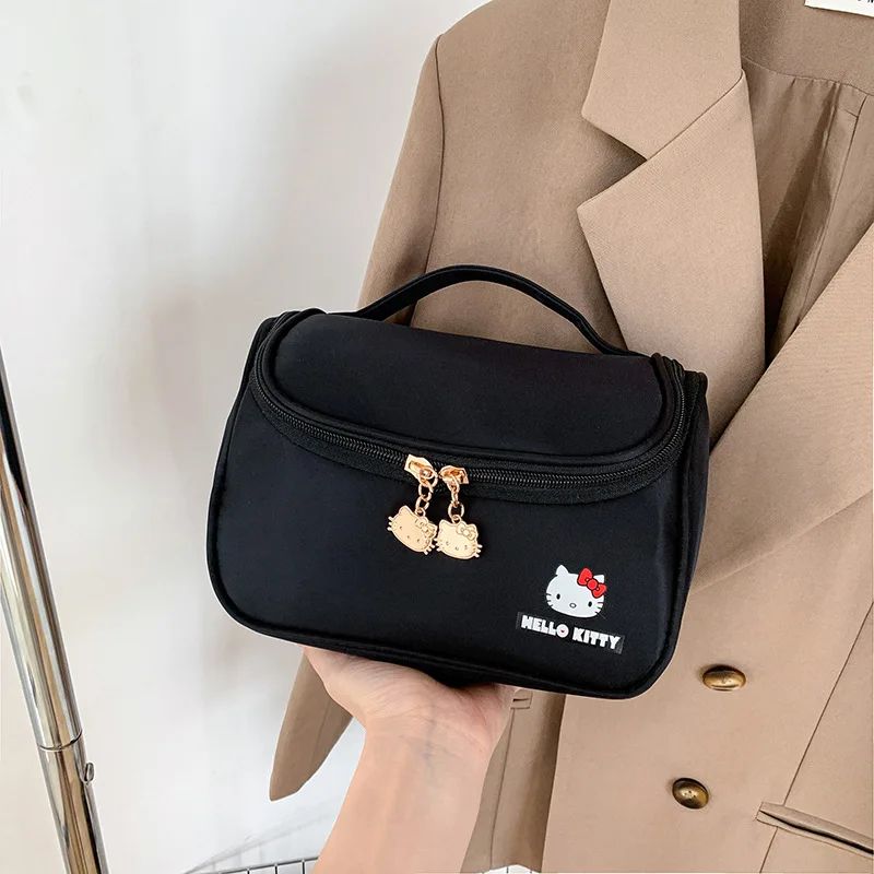 Hello Kittys Cosmetic Bag Cute Cosmetic Bag Girl Portable Large Capacity Travel Wash Up Skin Care Products Storage Bag