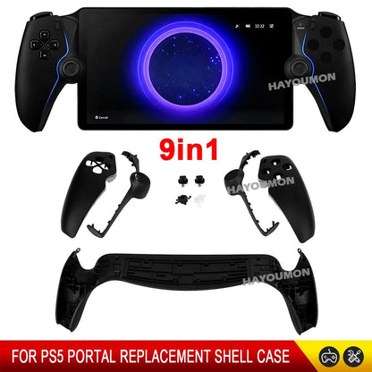 9 IN 1 Controller Housing Shell Case For PS Portal Front Back Plate Faceplate Cover Protective Replacement Shell for PS5 Portal