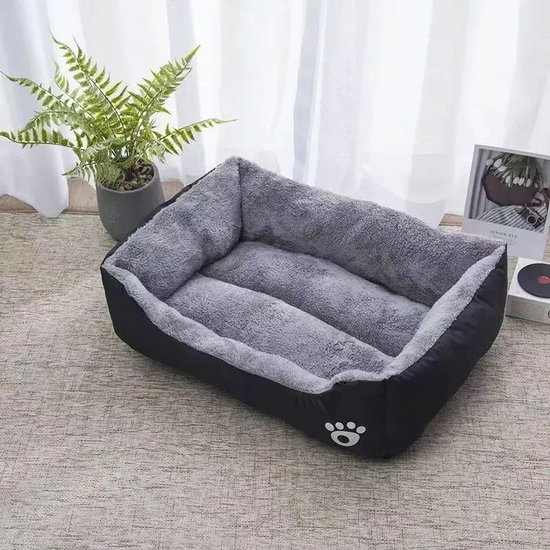Cama grande e confortável para cães e gatos, casa quente, macia, algodão PP, cesto para cães, universal, impermeável, para gatos.