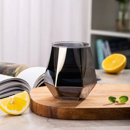 Taças de Vinho Borda Hexagonal 300ml Taça Transparente para Coquetéis Bar Festa Clube Banquete Utensílio para Beber Champanhe Limonada Água
