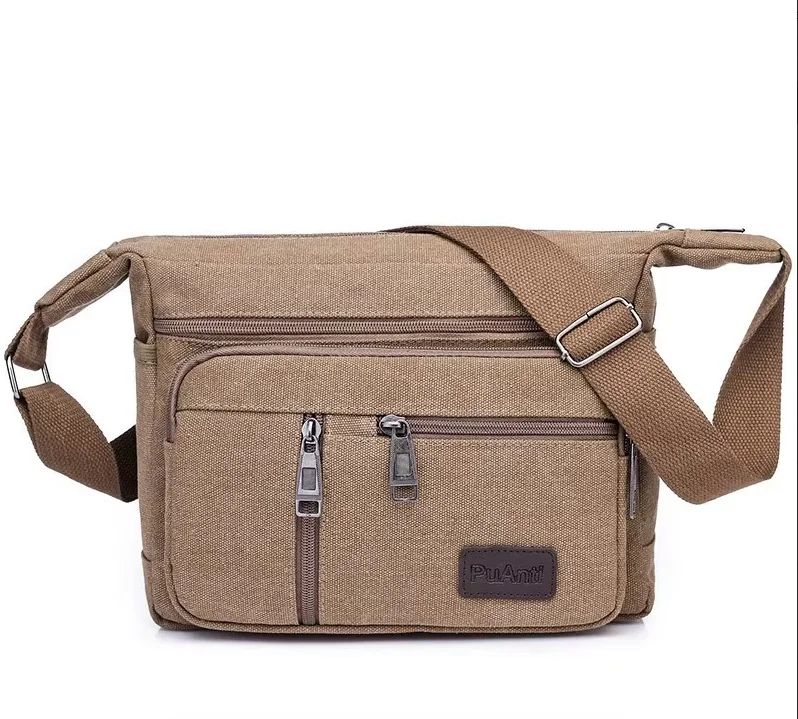 Men Canvas Shoulder Bags Casual Tote Travel Men's Crossbody Bag Luxury Messenger Bags Fashion High Quality Handbag