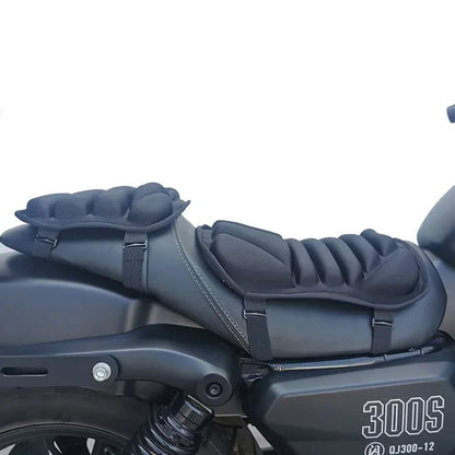 Kit 2 Almofadas de Selim para Moto 3D em Gel Confortável, Capa de Banco Respirável com Absorção de Choque Universal para Moto de Montanha Avançada