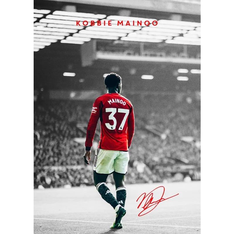 Modern Soccer Sport Player Portrait Poster Print Football Play Picture Canvas Painting Wall Art for Living Room Home Decor Mural