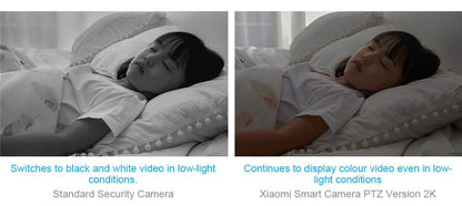 XIAOMI Home Security Intelligent Wifi Camera PTZ 2K,Color Night Vision,Two?Way Audio,AI Human Face Detection,Chinese Version