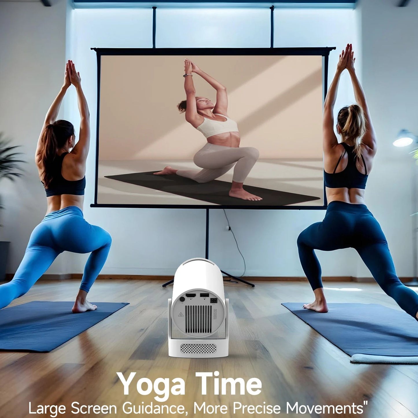 Miniprojetor Portátil Magcubic 8K Android 14 8000 Lúmens WiFi 6 BT5.4, Cinema ao Ar Livre, Alto-falante HiFi de 5W, Suporte a HD 720P HY300 Pro+