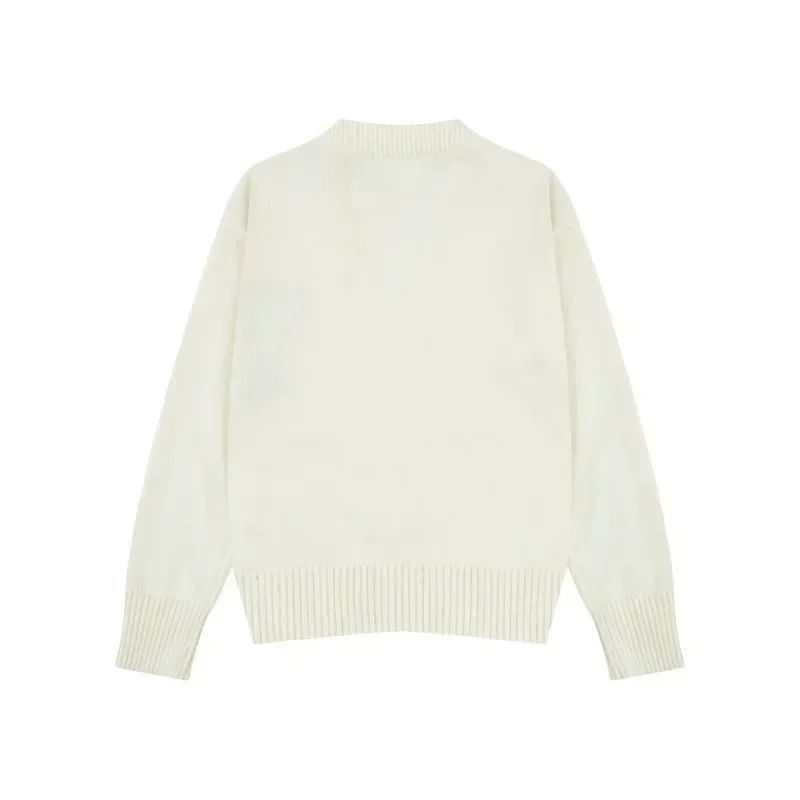 2025 A Letter Autumn/Winter Heart Embroidered Pullover Men's Sweatshirt Loose Casual Pullover Women's And Men's Fashion Clothing