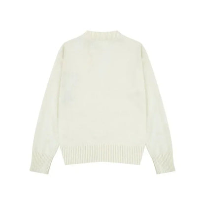 2025 A Letter Autumn/Winter Heart Embroidered Pullover Men's Sweatshirt Loose Casual Pullover Women's And Men's Fashion Clothing