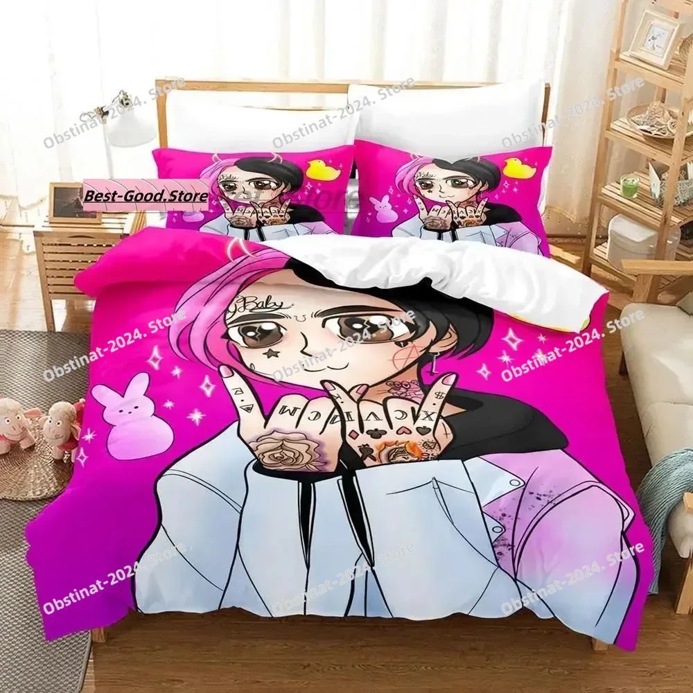 Conjunto de Cama Lil Poop Solteiro Casal Queen King Adulto Infantil Quarto Conjunto Capa de Edredom Impressão 3D Conjunto de Lençóis 2022