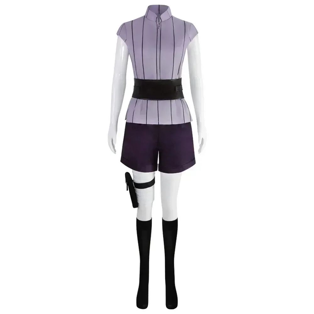 Hyuga Hinata Cosplay Costume Wig Women Outfits Halloween Carnival Party Suit Hyuuga Ninja Cosplayer Purple Long Cute Wig