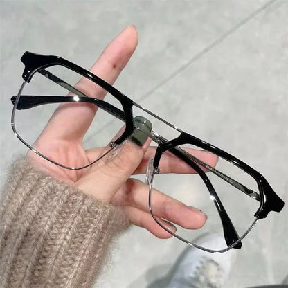 Luxury Brand Square Black Frame Myopia Glasses Anti-blue Light Women Men Near Sight Eyeglasses Unisex Goggles Diopters 0 To -6.0