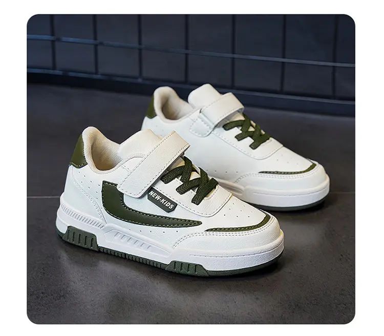 Spring and Autumn Running Sneakers for Kids Non-slip Shoes for Boys Sneakers Leather Kids Tennis Hugh Fashion Mesh Kids Shoes