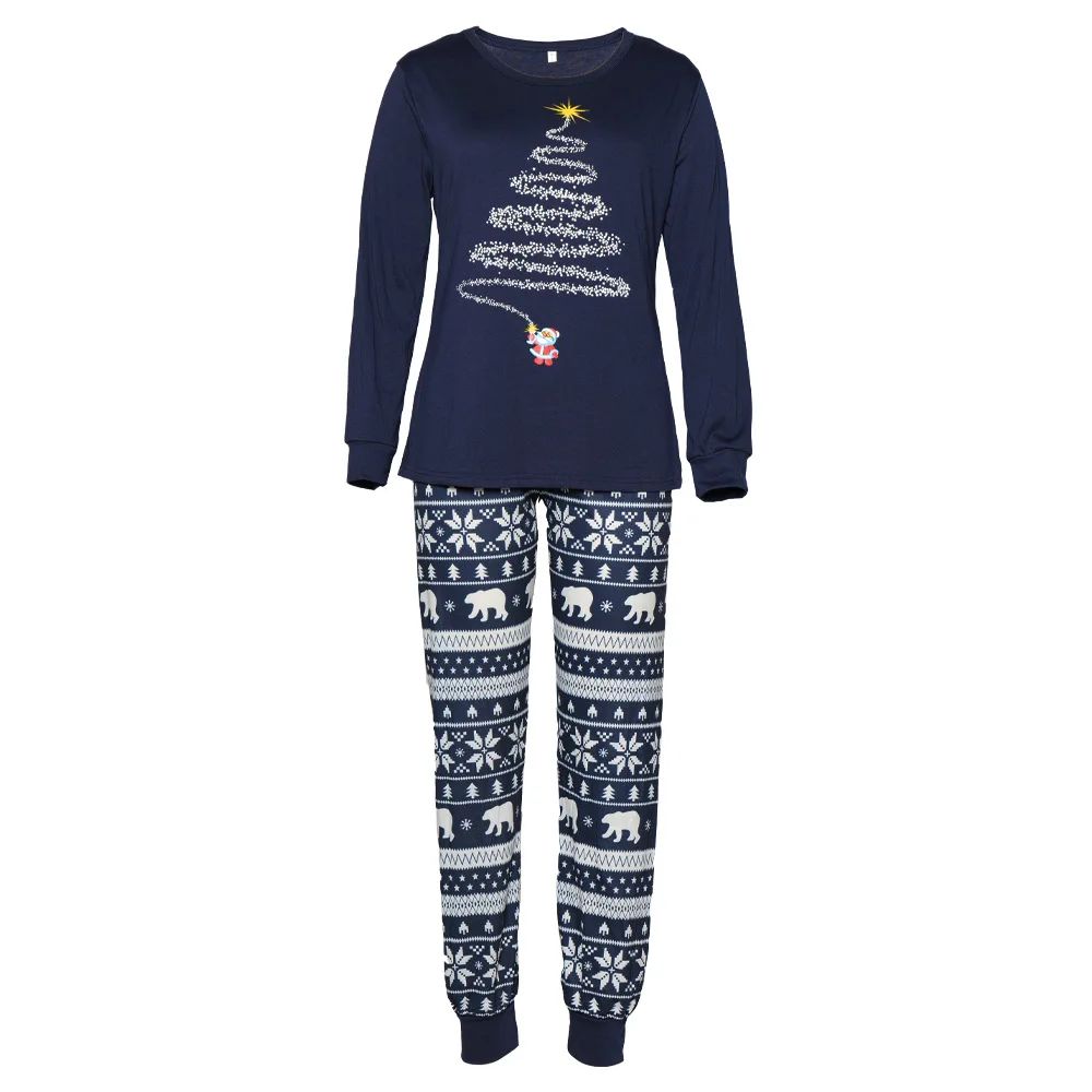 New Family Christmas Pajamas Mom Dad Kids Matching Clothing Set Baby Dog Romper Pjs Soft Loose 2 Pieces Suit Homewear Xmas Look