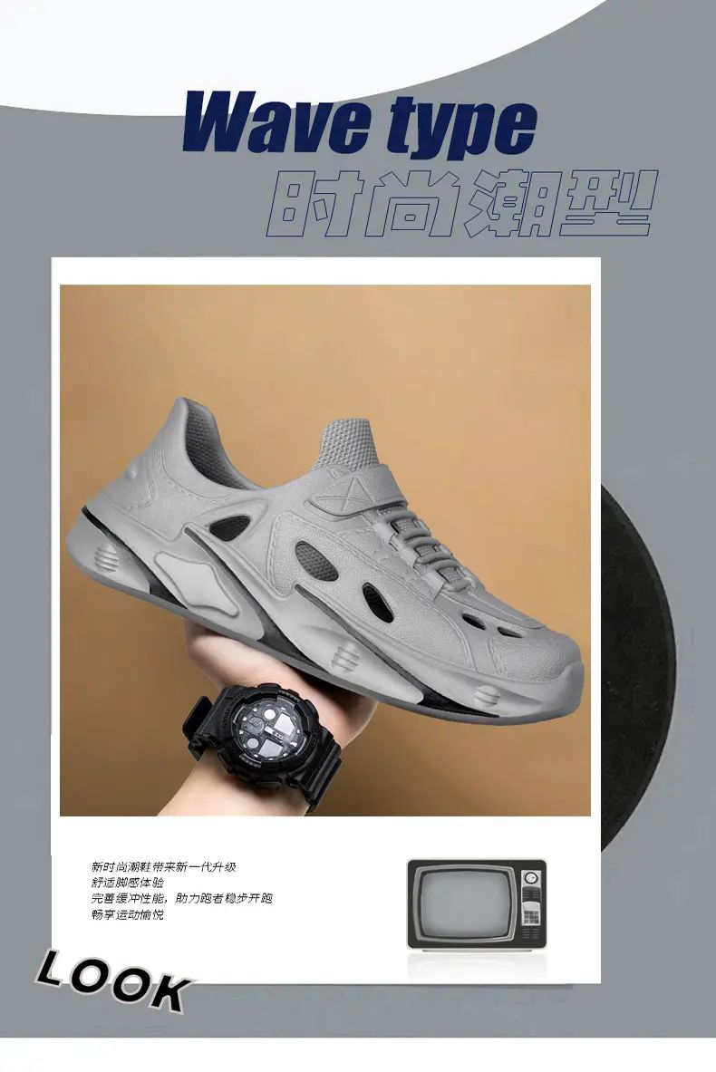 Summer Men's Outdoor Sandals Slippers Beach Comfortable Thick Soft Clogs Men Women Beach Sandals Male Casual Water Garden Shoes