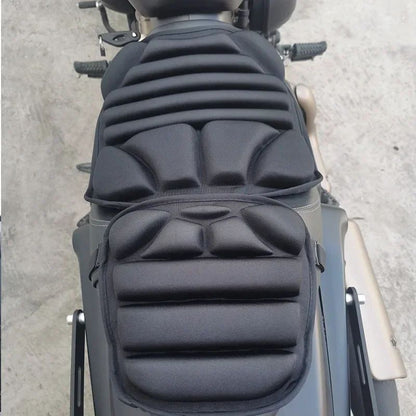 Almofada de Assento de Moto 3D Conforto Gel Almofada de Assento Respirável Capa de Assento Universal com Absorção de Choque para Montanha Avançada