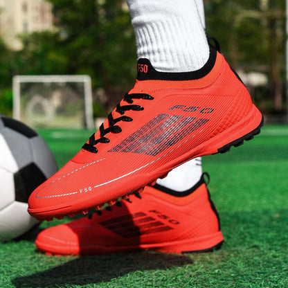 Men Professional Soccer Shoes Society Cleats Outdoor Football Shoes Society Cleats Grass Training Football Field Boots Sneaker