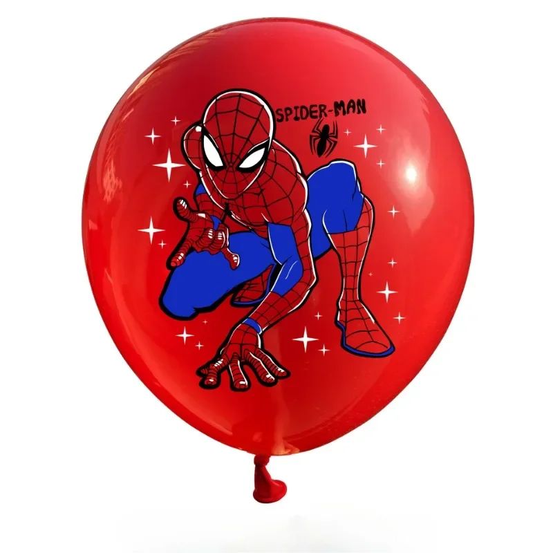 12pcs 6pcs Cartoon Spider Theme 12inch Latex Balloons Air Globos Boys Birthday Party Decorations Kids Baby Shower Party Supplies