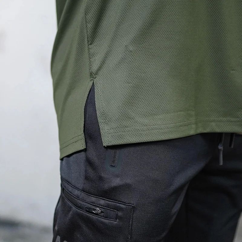 Plain Mens Bodybuilding Sleeveless Casual Shirts Gym Fitness Workout Muscle Tank Tops Summer Mesh Breathable Quick Dry Singlets