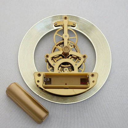 DIY Creative Mechanical Clock Ornament Frameless Metal Skeleton Clock Movement Home Silent Clock Living Room Office Decoration