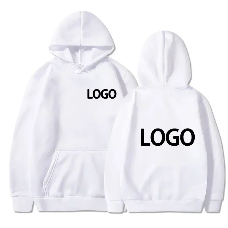 Customized Pullover Hoodie Unisex Poly-Cotton Blend Loose Casual Wear For Team Bulk Order Club Events