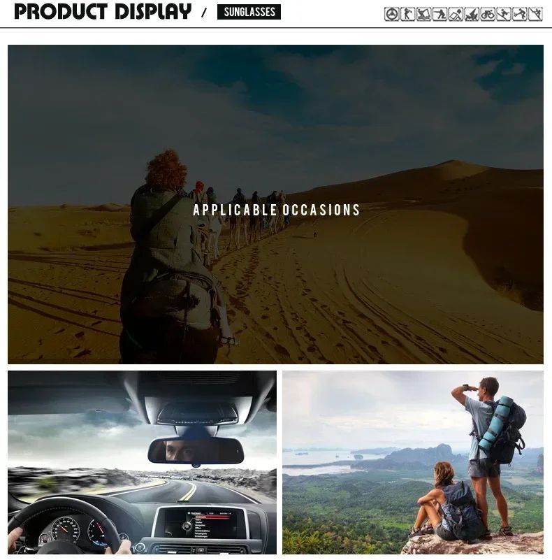 2025 Luxury Brand Polarized Sunglasses Men High-End Outdoor Glasses Fashion Square Driving Eyewear Travel Sun Glasses UV400