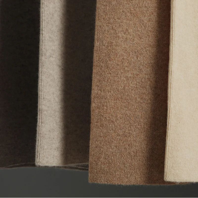 Spring Autumn Women High Waist Wool Wide Leg Pants Solid Soft Warm 100% Merino Wool Knitted Trousers Belt Casual Korean Fashion