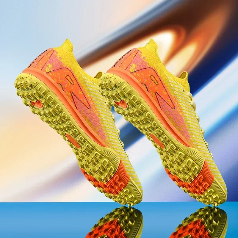 New Men Sport Soccer Shoes Training Boys Football Boots Outdoor Adult  Long Spikes Non Slip Cleats Breathable Match Comfortable