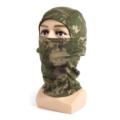 Camouflage Balaclava Full Face Mask Wargame CP Hat Hunting Bicycle Cycling Bandana Neck Gaiter