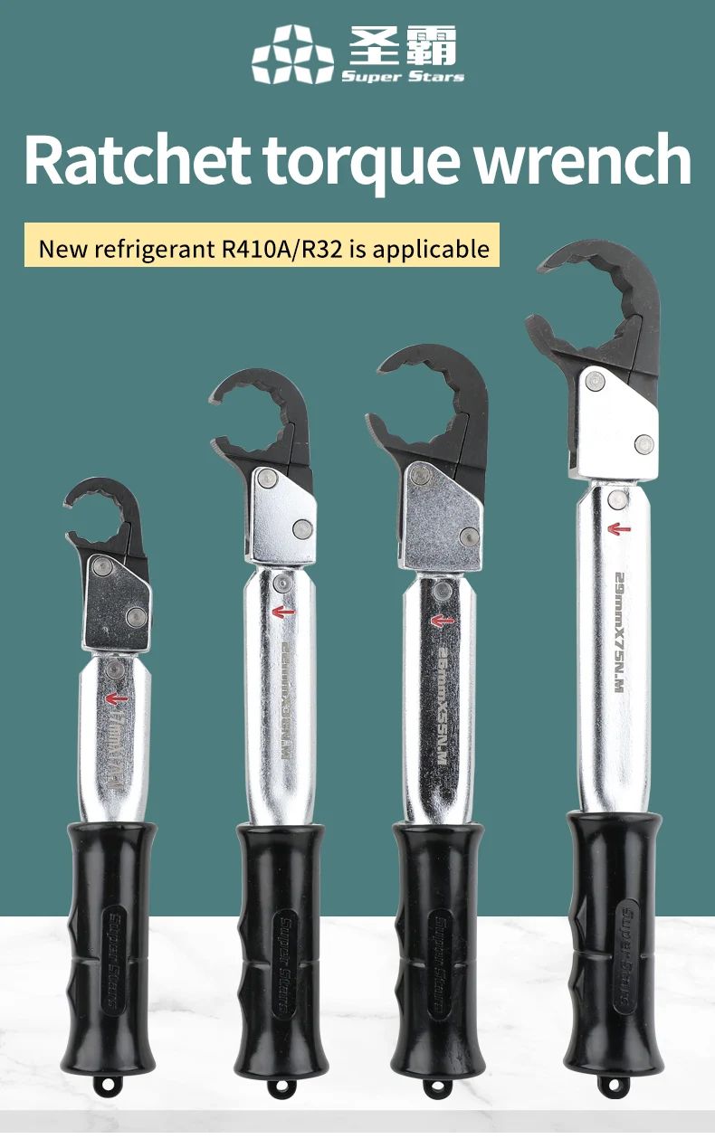 Chave Torquimétrica Super Star Ratchet ST-02L Conjunto de Ferramentas Chave de Boca de Alta Precisão Ferramenta de Reparo de Ar Condicionado de Vela de Ignição