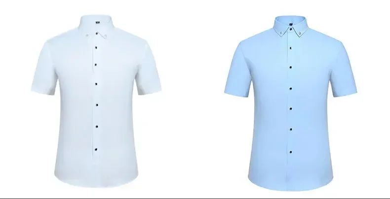 New Men's White Shirt Korean High End Version Free Shipping Popular Clothes Short Sleeve Long Sleeve Casual Suit Bottom Shirts