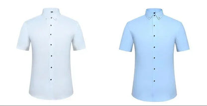 New Men's White Shirt Korean High End Version Free Shipping Popular Clothes Short Sleeve Long Sleeve Casual Suit Bottom Shirts
