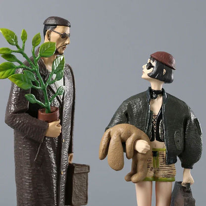 2pcs The Professional Leon Mathilda PVC Figure Toy Statue Doll Gift
