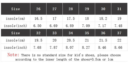 Children's Spring New Leather Upper Sneakers Middle Large Children's Casual Shoes Boys and Girls Soft Sole Students Tennis Shoes