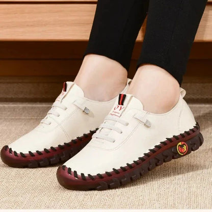 Sneakers for Women Leather Casual Vulcanized Female Shoe Soft Comfortable Flat Loafers Shoes Slip on Shoes Zapatillas De Mujer