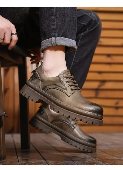 [ENLEN & BENNA] High-quality autumn and winter series men's shoes British fashion low-top men's leather shoes