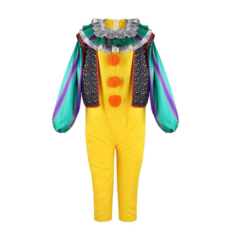 Movie Cosplay Pennywise Clown Cosplay Costume Halloween Adult Carnival Party Stage Performance Villain Vintage Clothing Set