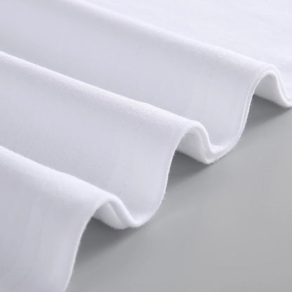 Heavy Cotton Men's Long Sleeve T Shirt Solid Color Cotton Bottom Shirt Half Sleeve 100% Cotton T Shirt Korean Tee