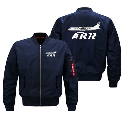 Military Outdoor The ATR72 Flight Aviation Pilots Men Ma1 Bomber Jacket Baseball Windproof Coats