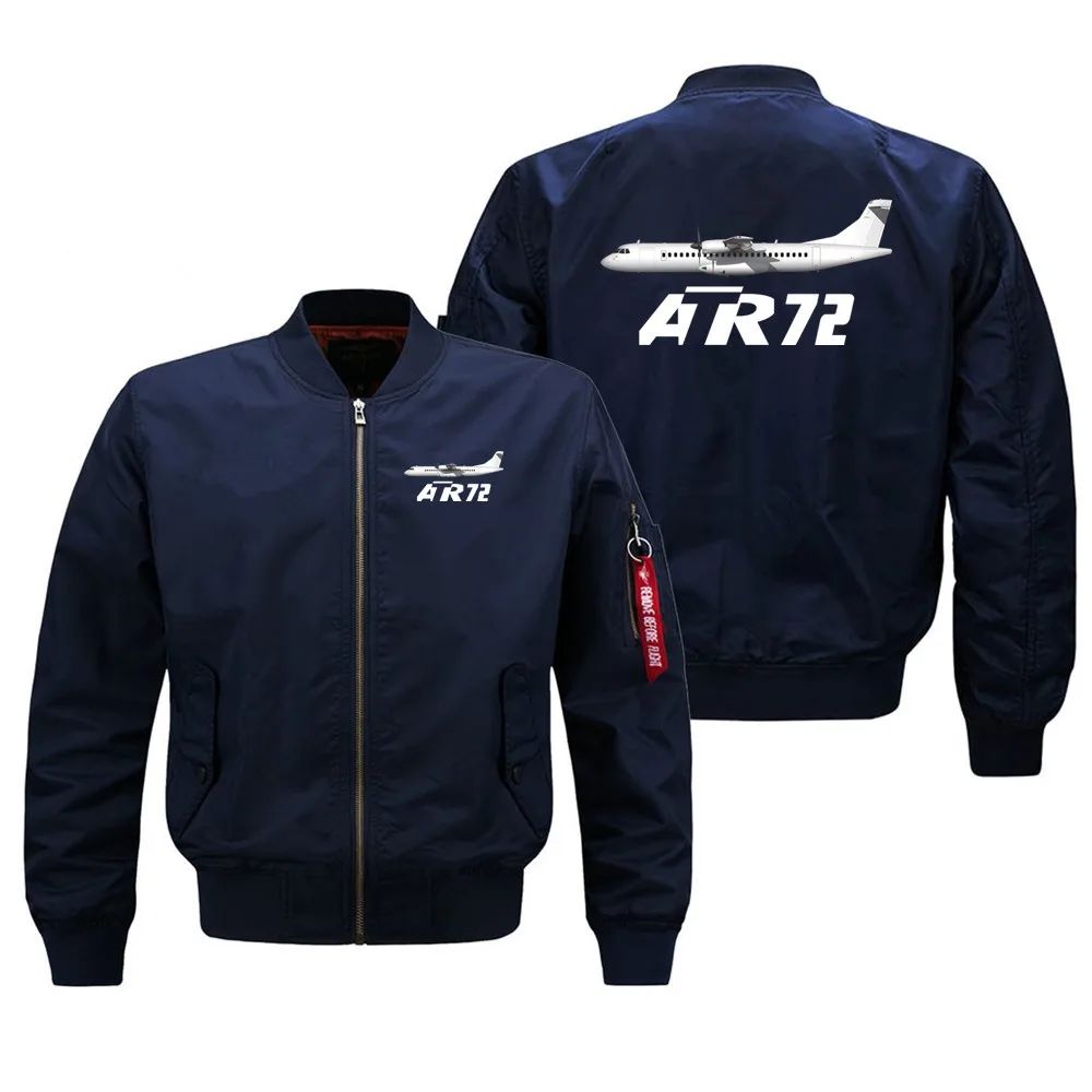 Military Outdoor The ATR72 Flight Aviation Pilots Men Ma1 Bomber Jacket Baseball Windproof Coats