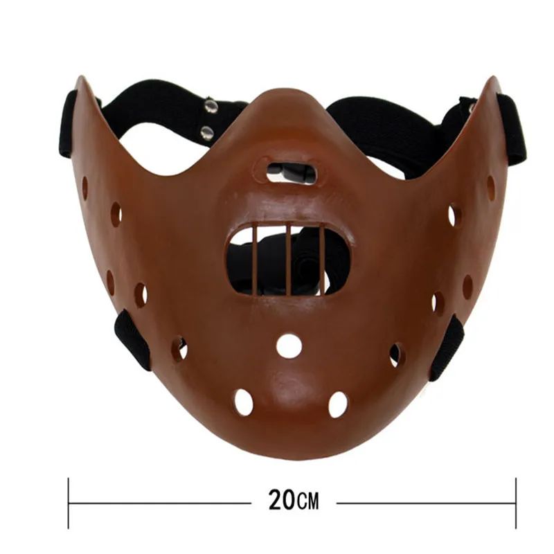 Hannibal Masks Horror Hannibal Lecter The Silence of The Lambs Masquerade Halloween Mask Scary Ogre Cosplay Resin Masque