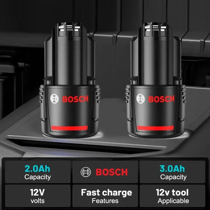 Bateria 100% Original Bosch 12V, 3000mAh, íons de lítio recarregável BAT411A BAT412 BAT412A BAT413 com Carregador de Bateria