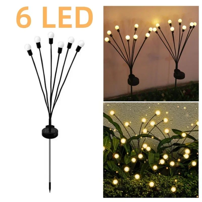 Solar Lights Outdoor LED Solar Mushroom Lawn Lights Waterproof Party Yard Patio Pathway Jellyfish Lamp for Garden Decoration