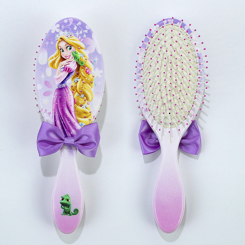 Pentes com almofada de ar tema Princesa Disney Pequena Sereia Ariel Princesa Elsa Anna Pente de massagem capilar fofo para crianças Presentes para meninas
