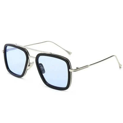 Brand Designer Iron Man Tony Stark Fishing Sunglasses For Men Square Outdoor Sport Driving Sun Glasses Men Spider Eyewear