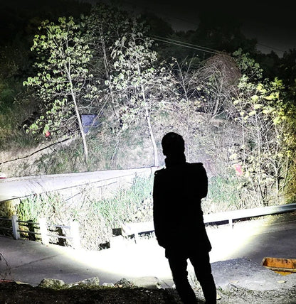 Rechargeable LED Flashlights Zoomable Torch with 18650 Battery 7Modes Waterproof High Power Hand LightFor Outdoor Camping Hiking