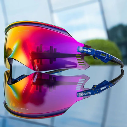 Kapvoe Cycling Sunglasses UV400 Protect Men Bike Sunglasses MTB Eyewear Outdoor Sport Goggles Bike Glasses Oculos De Ciclismo