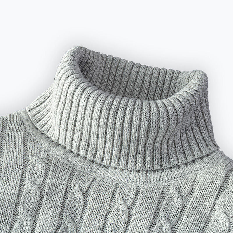 Winter Turtleneck Sweater New Men's Casual Rollneck Knitted Swatshirts Warm Men Jumper Wool Autum Sweaters